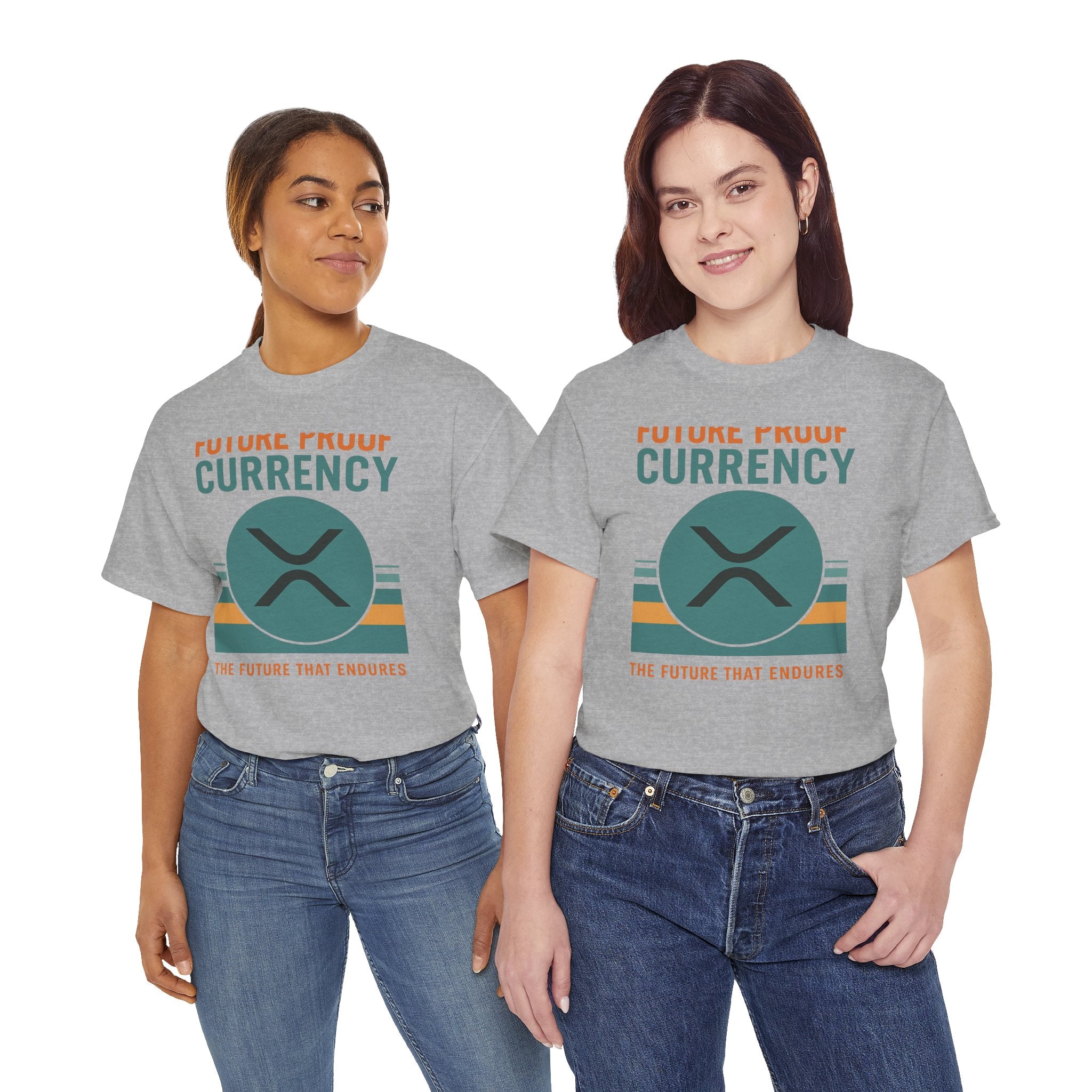 RIPPLE XRP 'Future Proof Currency' Graphic Tee — Crypto Retro Logo Shirt