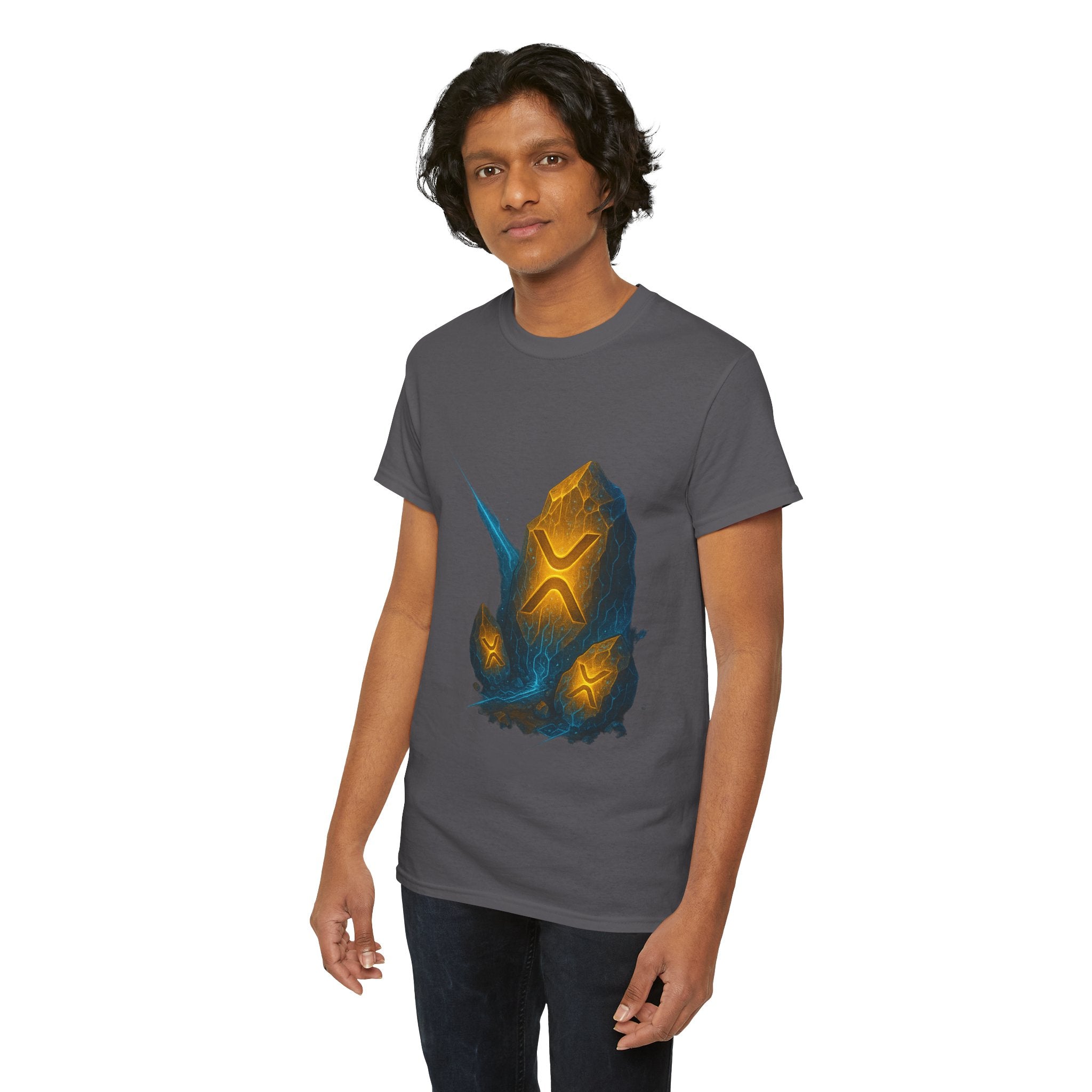 Rune Stone Graphic Tee — Glowing Mystic Rock T-Shirt