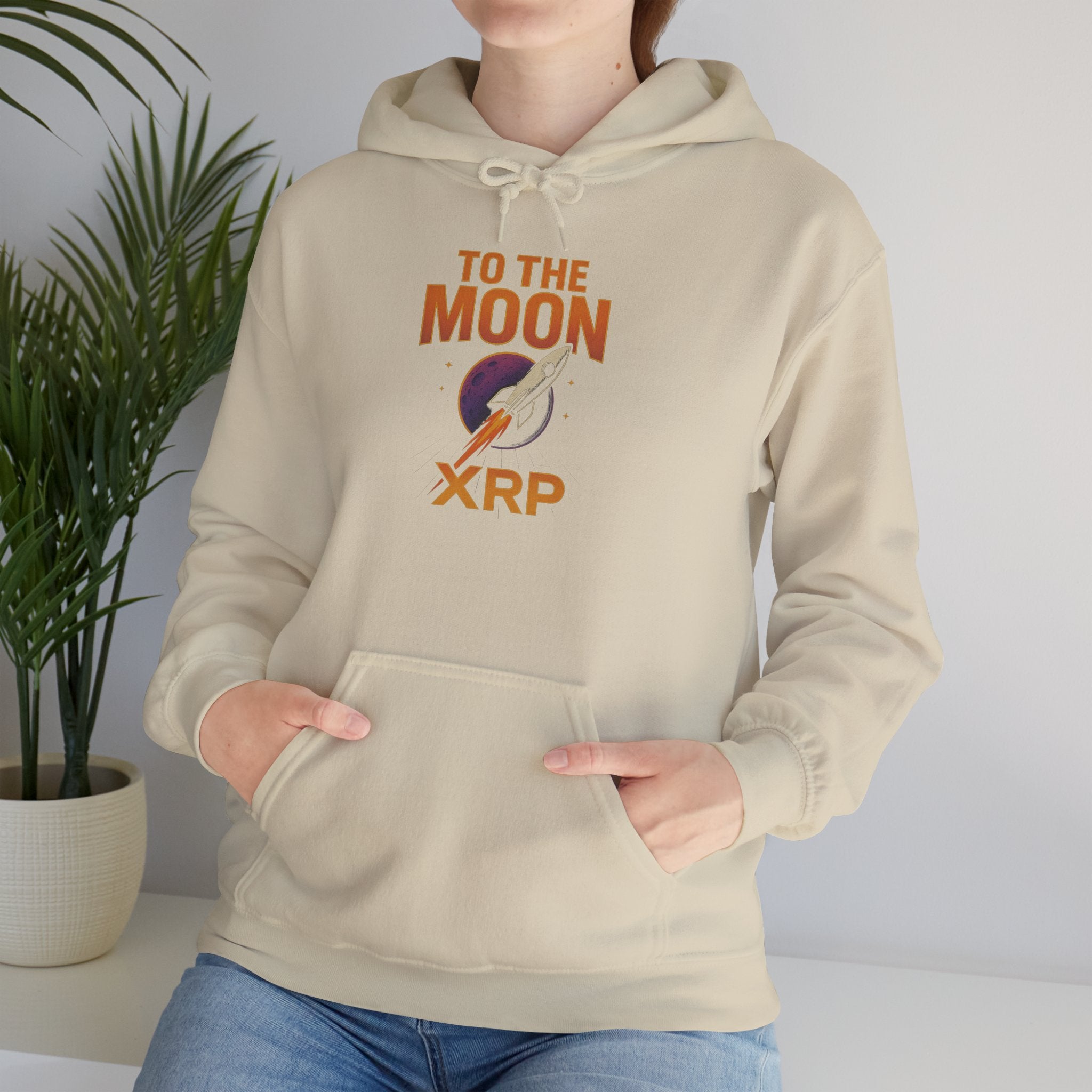 XRP To The Moon Hoodie — Crypto Investor Graphic Sweatshirt