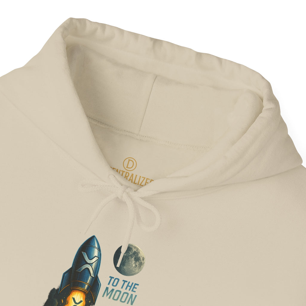 To the Moon Rocket Hoodie — Space Graphic Pullover