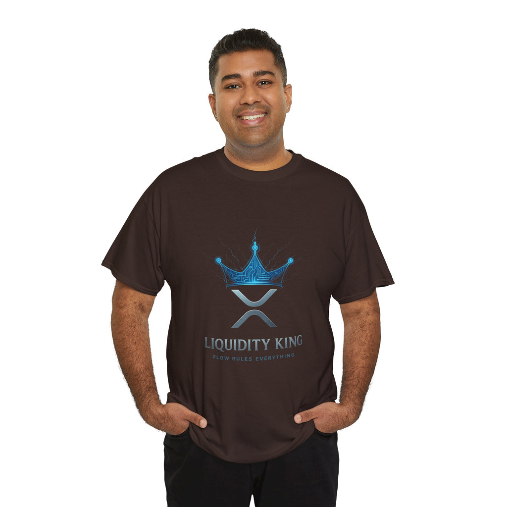 RIPPLE Liquidity King T-Shirt — Crypto XRP Crown Tee