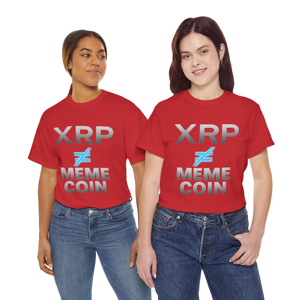 XRP ≠ Meme Coin T-Shirt — Crypto Investor Statement Tee