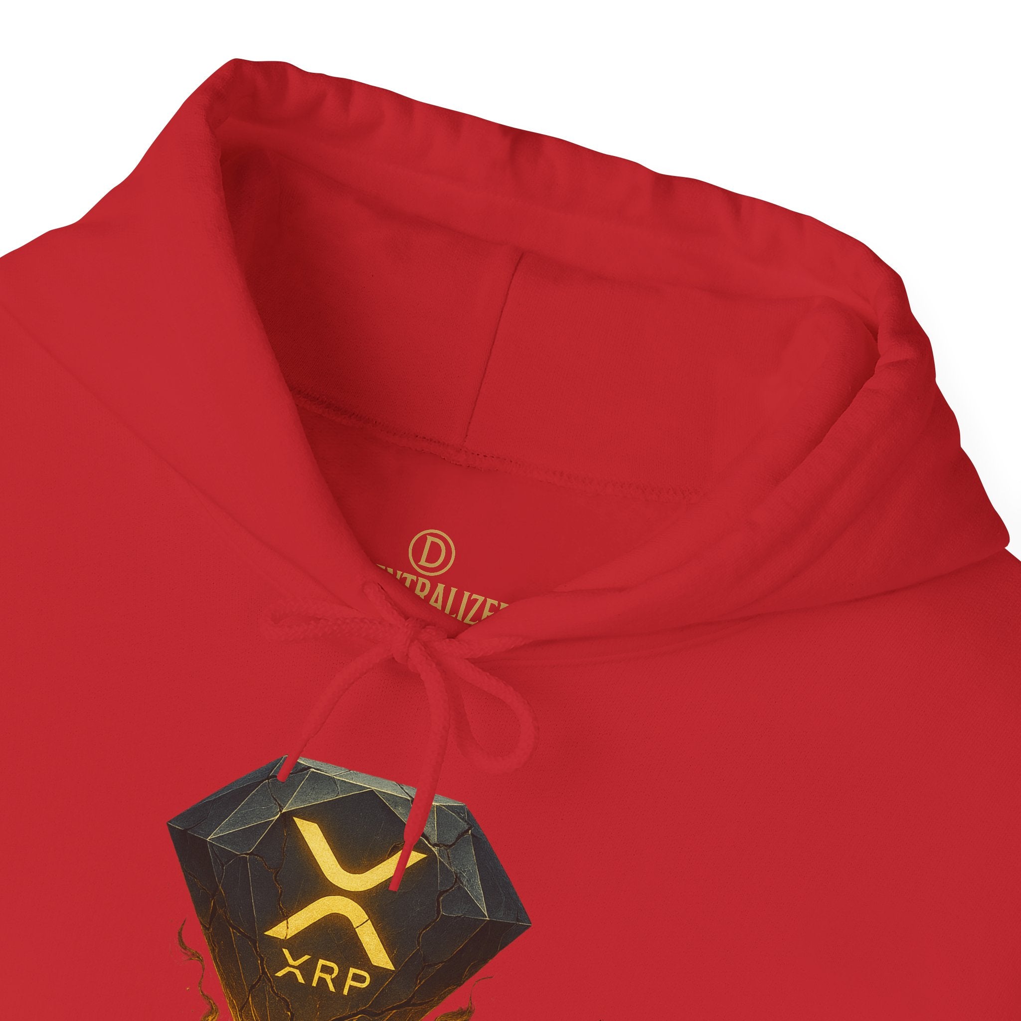 XRP Crypto Hoodie — "Pressure Built The Standard" Logo Pullover