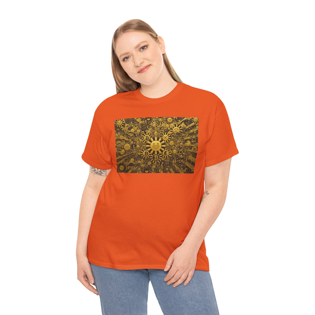 Sunflower Burst T‑Shirt — Golden Sunflower Pattern Tee