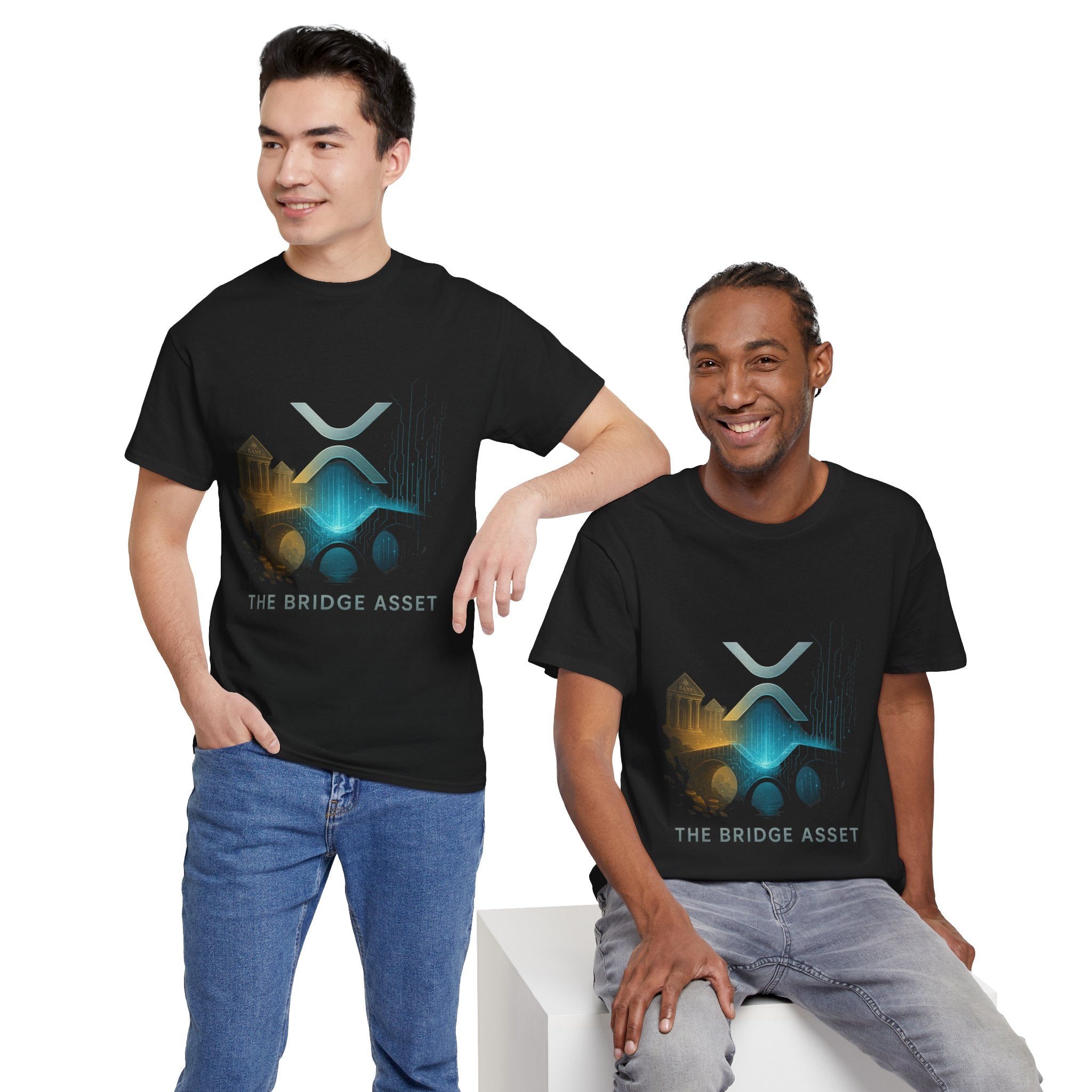 Ripple XRP Crypto Tee — 'The Bridge Asset' Logo T-Shirt