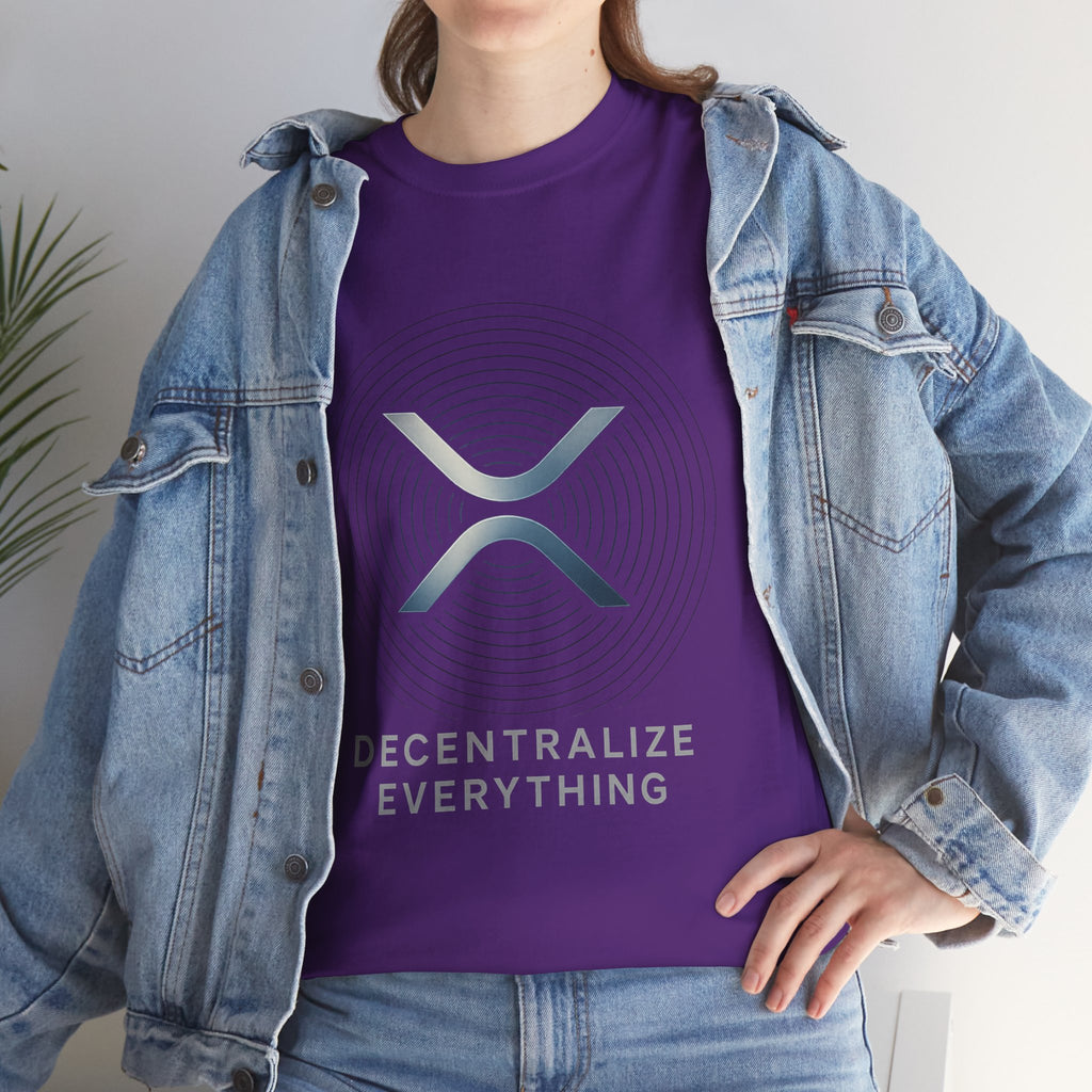XRP 'Decentralize Everything' Tee - Crypto Logo T-Shirt