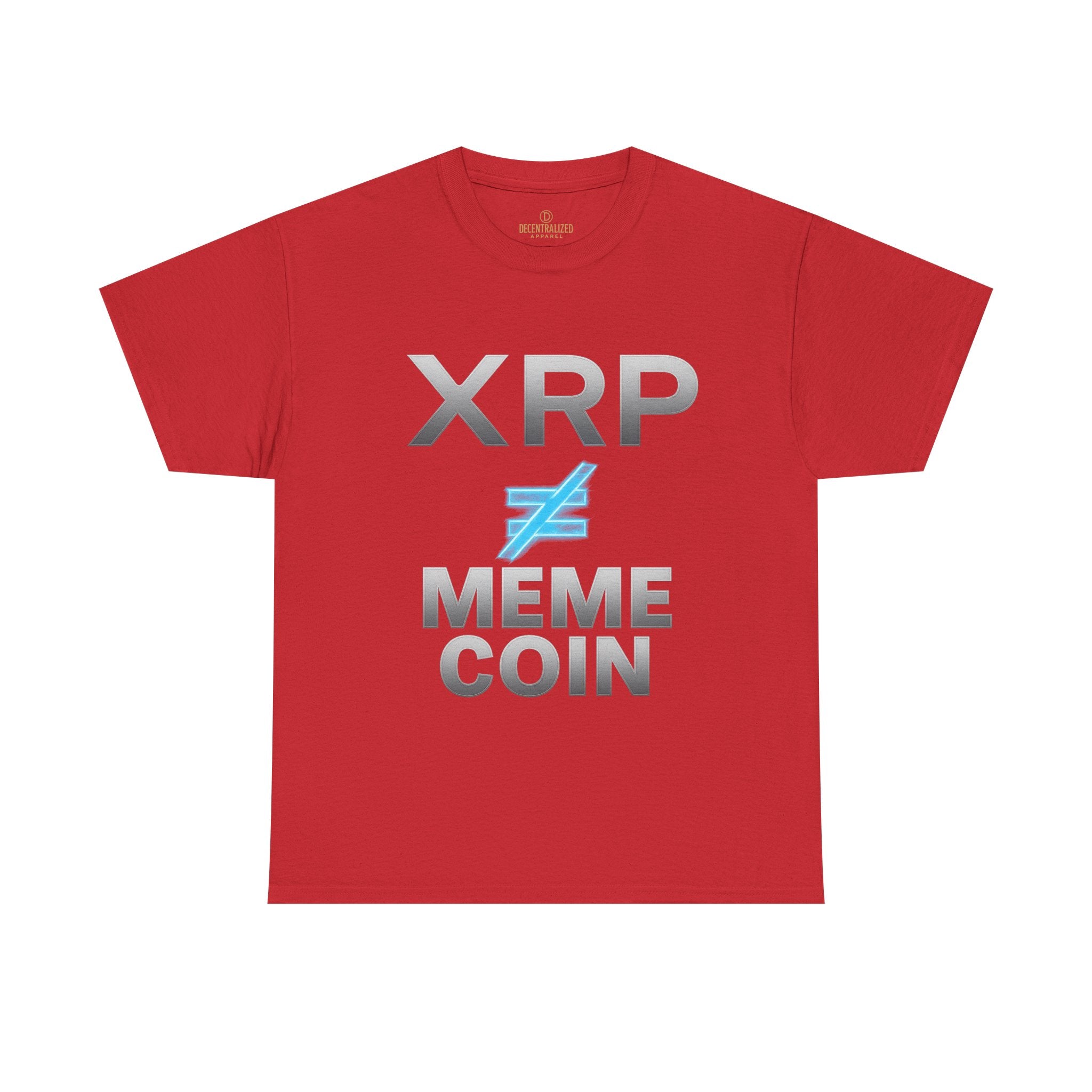 XRP ≠ Meme Coin T-Shirt — Crypto Investor Statement Tee