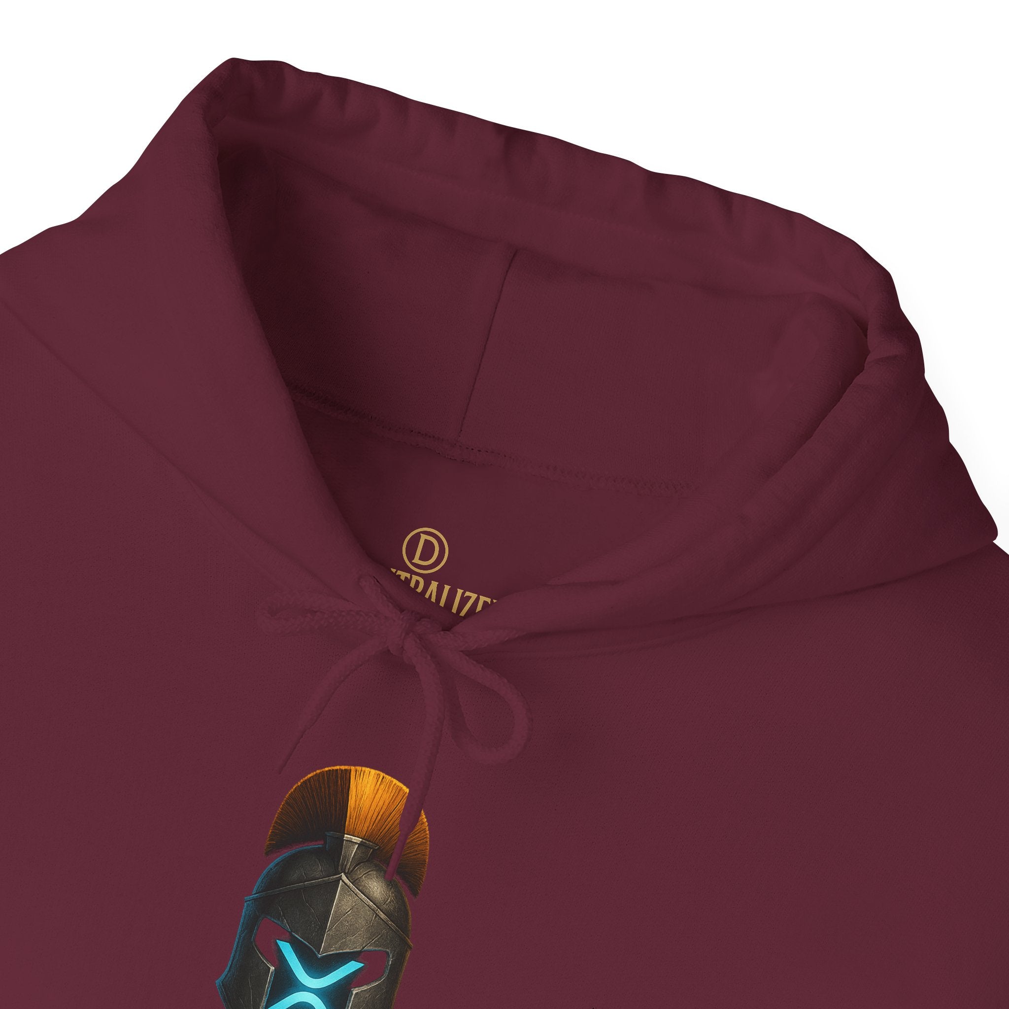 Built Different Hoodie — Futuristic Spartan Helmet Graphic Pullover
