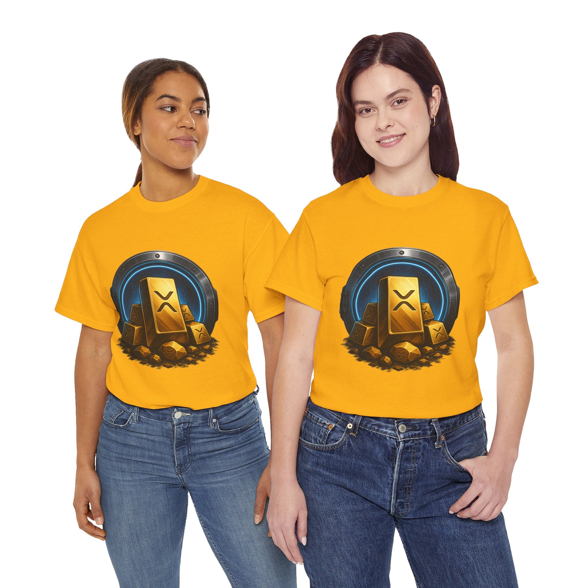 Crypto Gold Bars T-Shirt — Ripple (XRP) Stack Graphic Tee