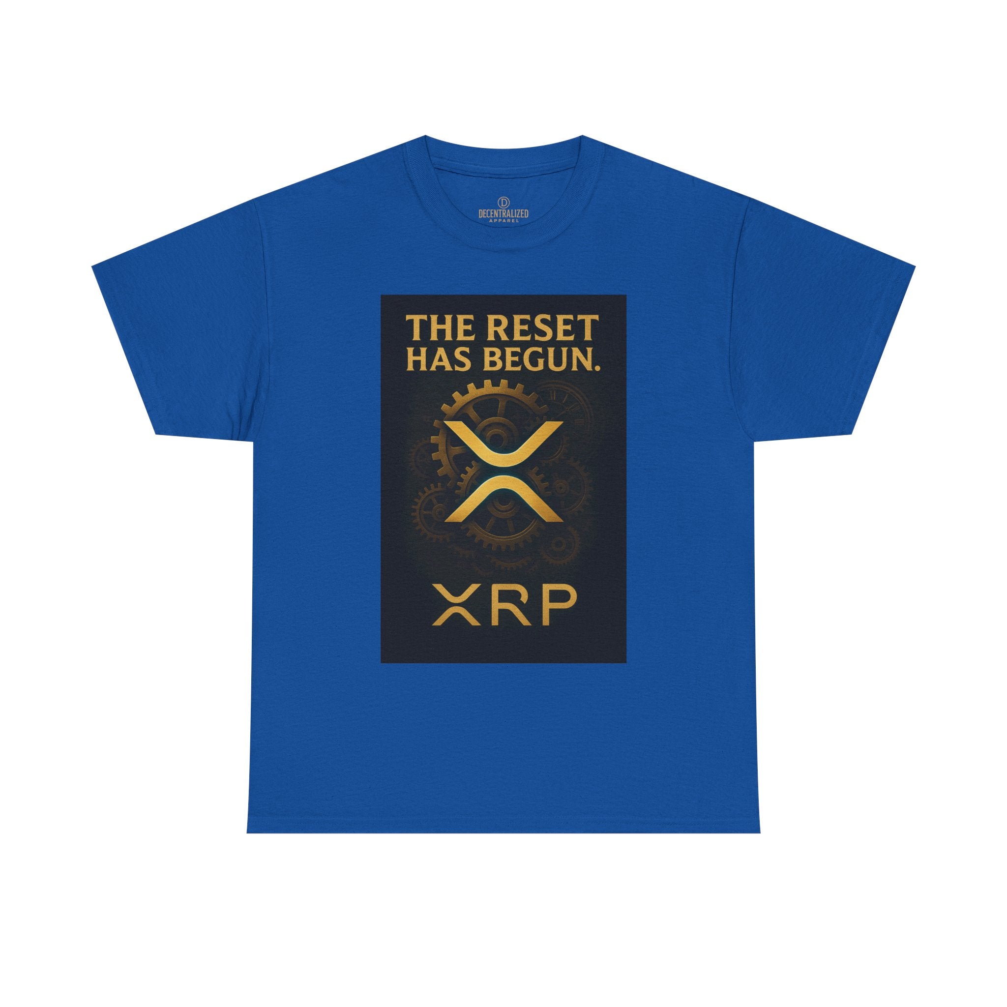 XRP Crypto Tee — "The Reset Has Begun" Bitcoin Alternative Shirt