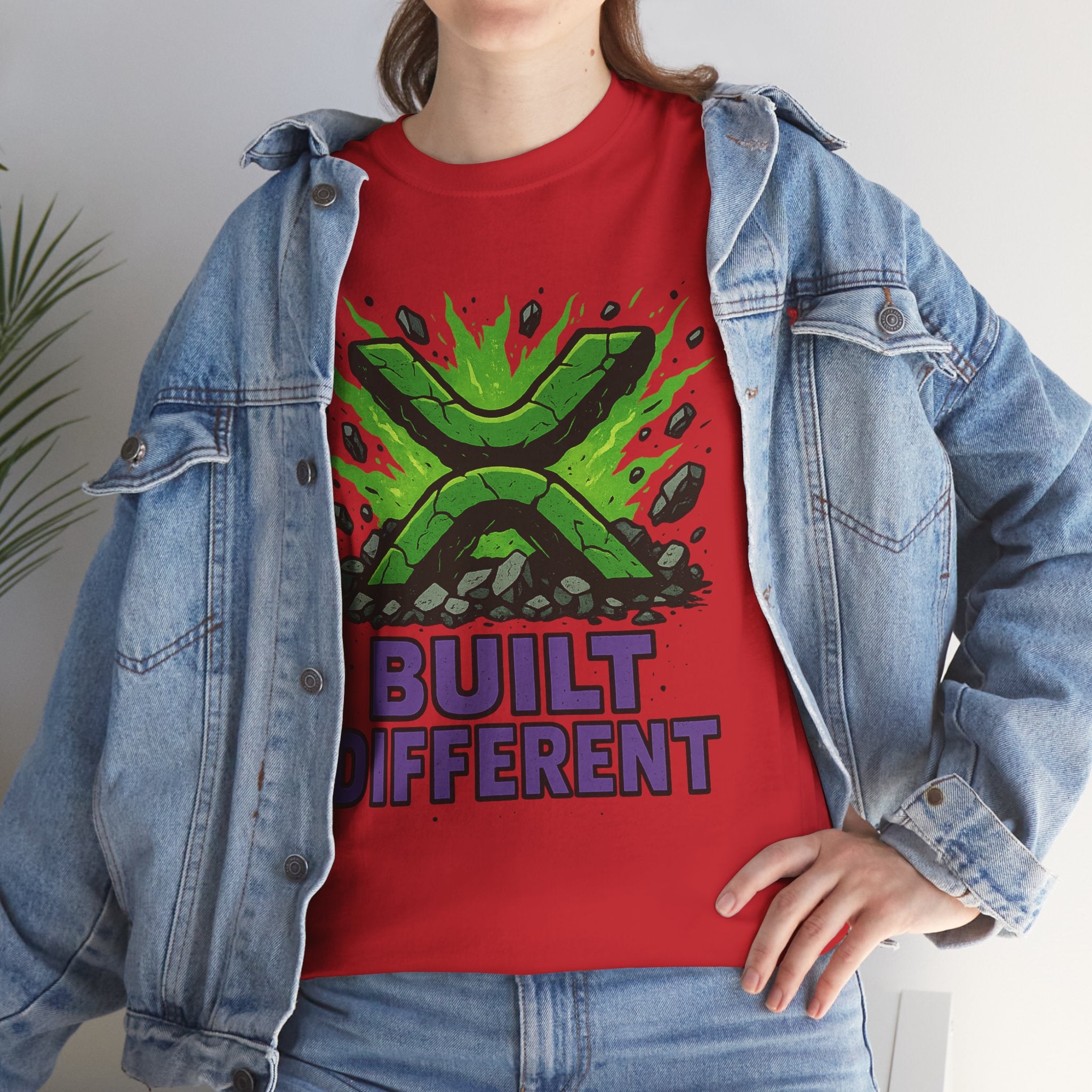 Built Different T-Shirt — Green Gamer Logo Tee