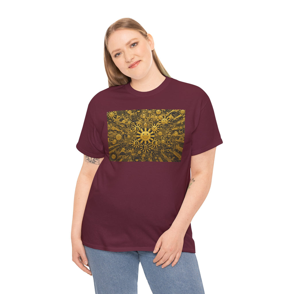 Sunflower Burst T‑Shirt — Golden Sunflower Pattern Tee