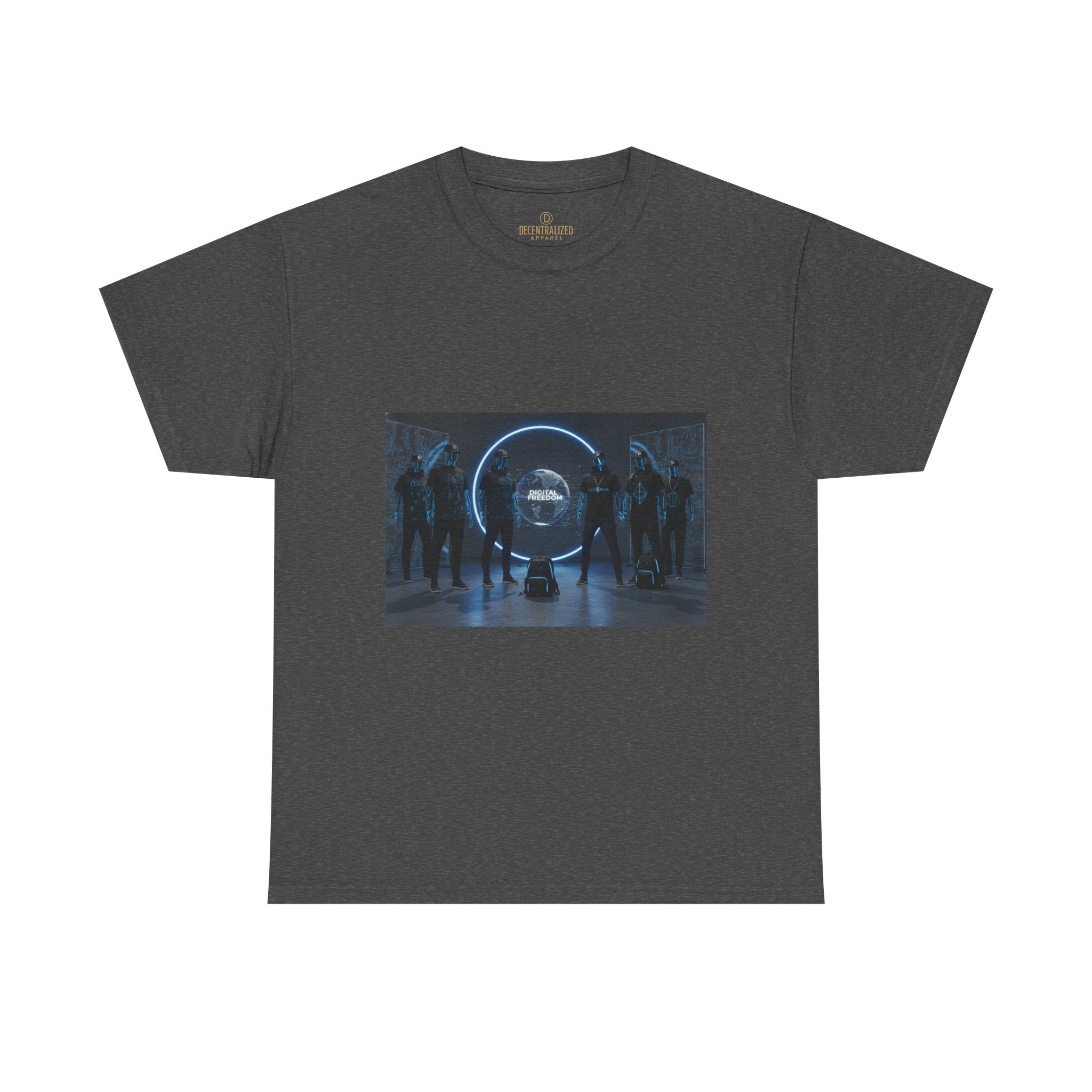 Sci‑Fi Portal Graphic Tee — Futuristic Neon Crew T-Shirt
