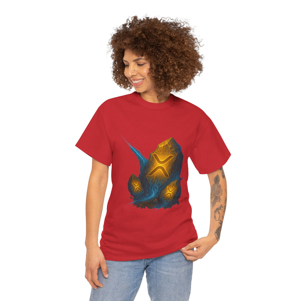 Rune Stone Graphic Tee — Glowing Mystic Rock T-Shirt