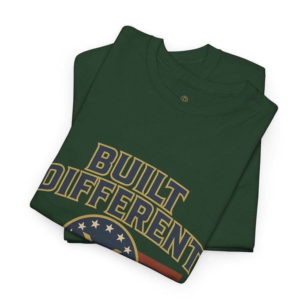 Built Different Since 2012 T-Shirt — American Flag Vintage Crew Tee