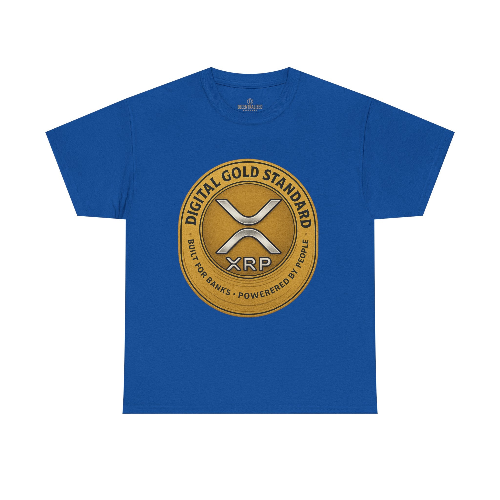 XRP Digital Gold Tee – Cryptocurrency Logo Shirt
