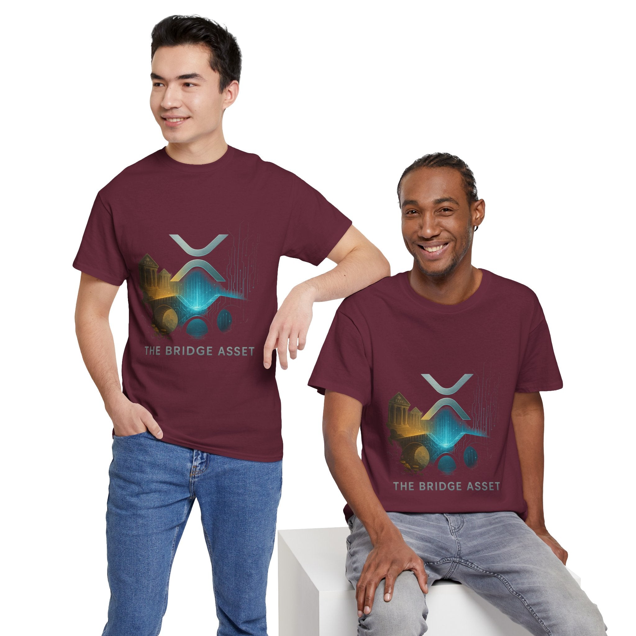 Ripple XRP Crypto Tee — 'The Bridge Asset' Logo T-Shirt