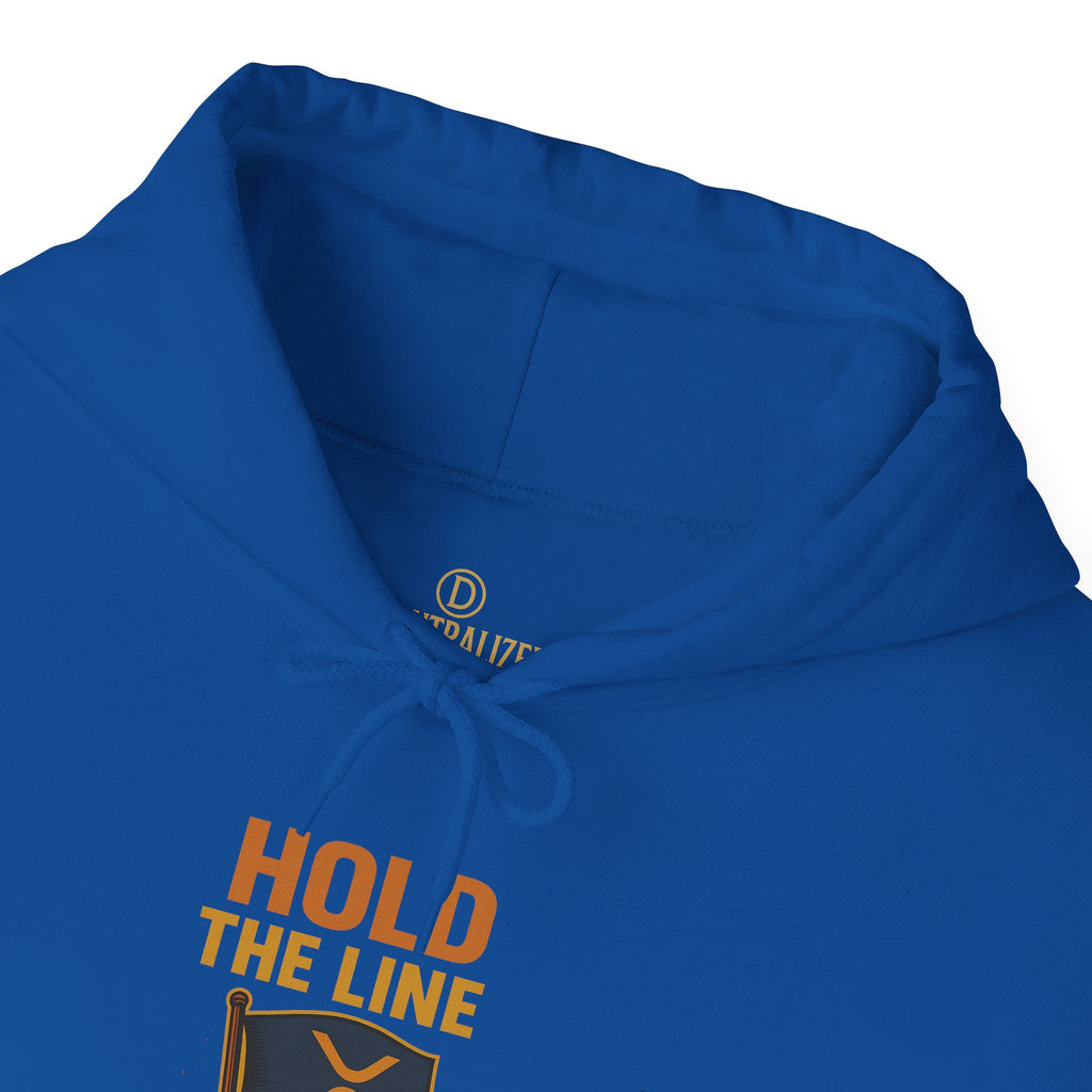 Hold The Line Hoodie — Flag & Fist Graphic Pullover