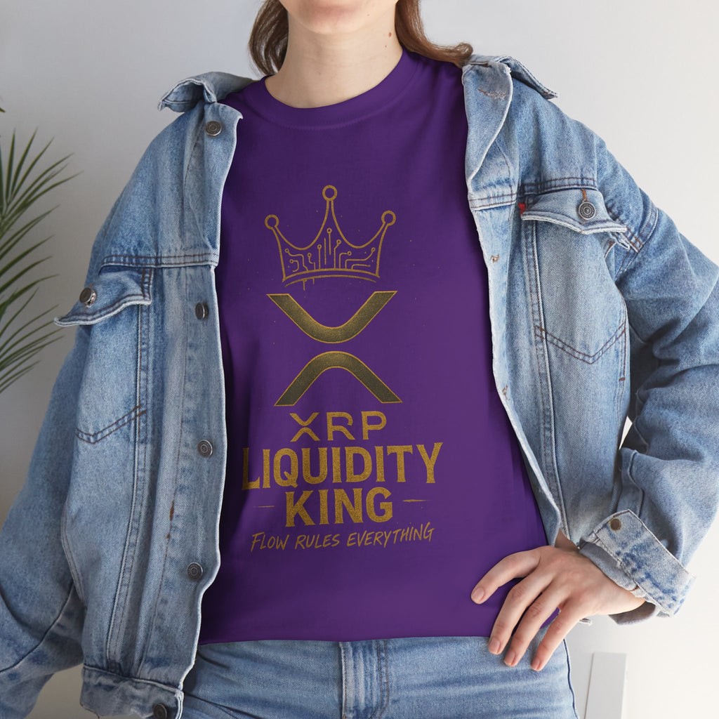 XRP Liquidity King Tee — Crypto Crown T-Shirt