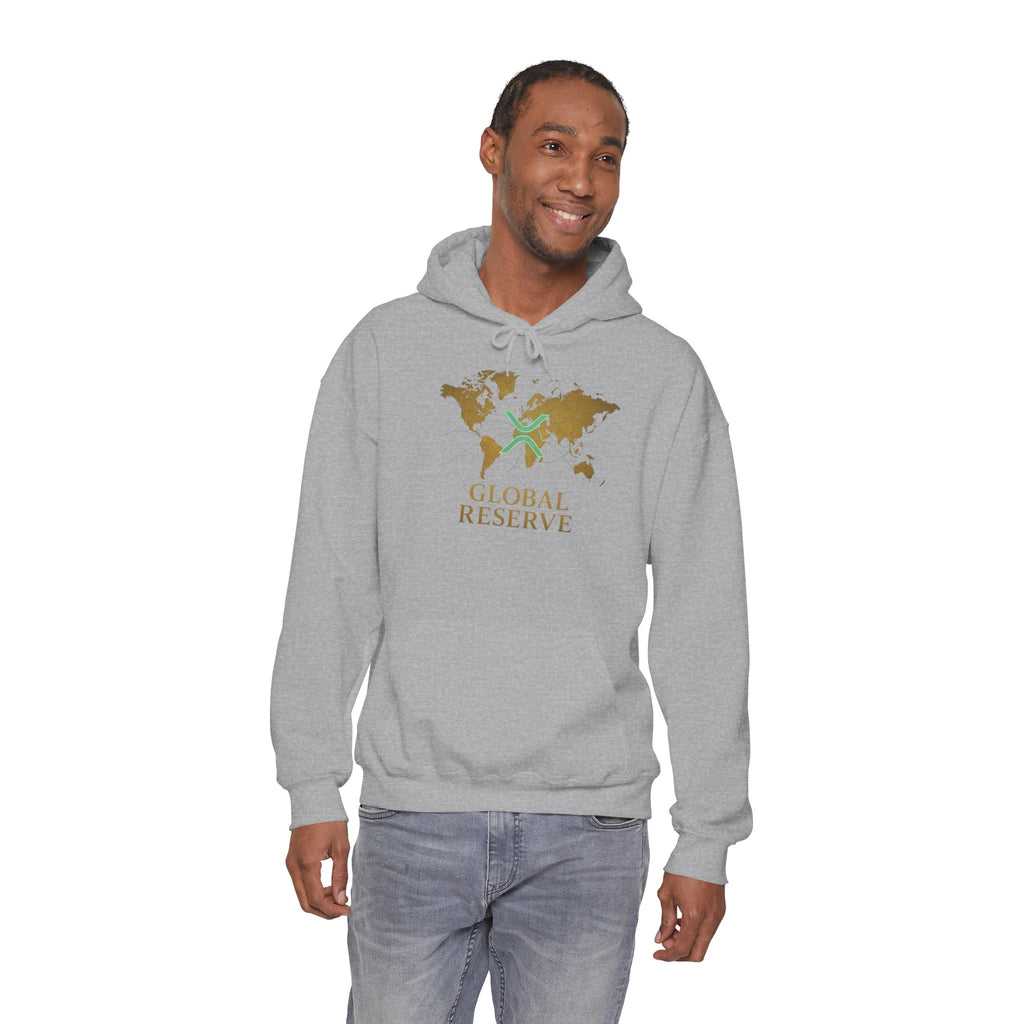 Global Reserve Hoodie — World Map Logo Pullover