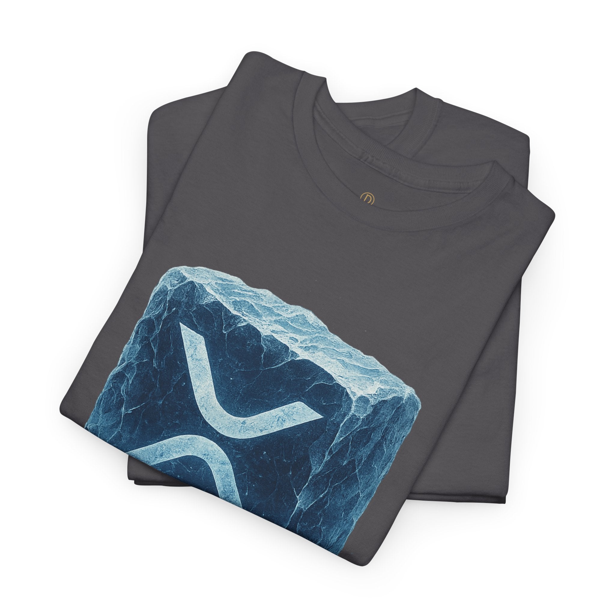 Cold Flow Ripple Logo T‑Shirt — 'Cold Flow: Built Different' Ice Cube Design