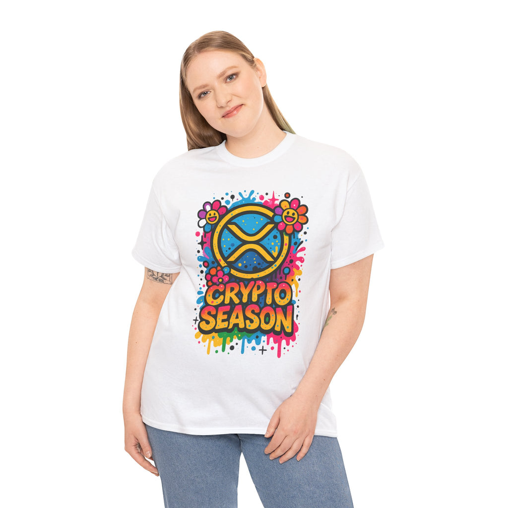Crypto Season T-Shirt — Colorful Ripple XRP Logo Tee