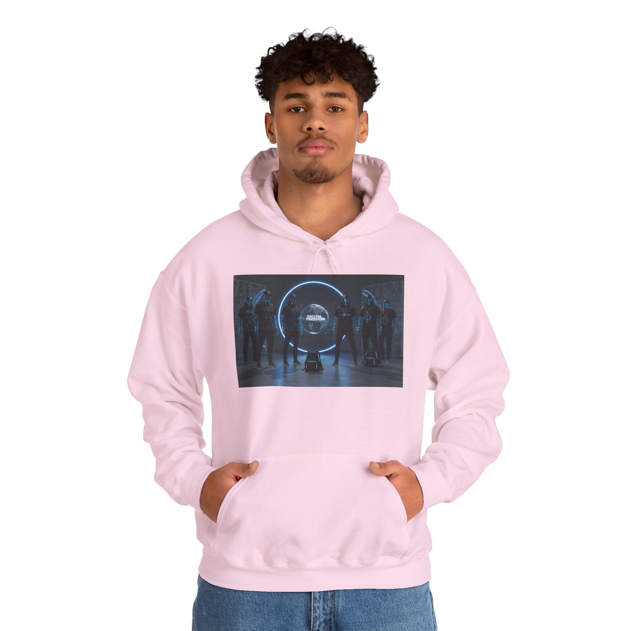 Futuristic Neon Portal Hoodie – Cyberpunk Sci‑Fi Crew Graphic Sweatshirt