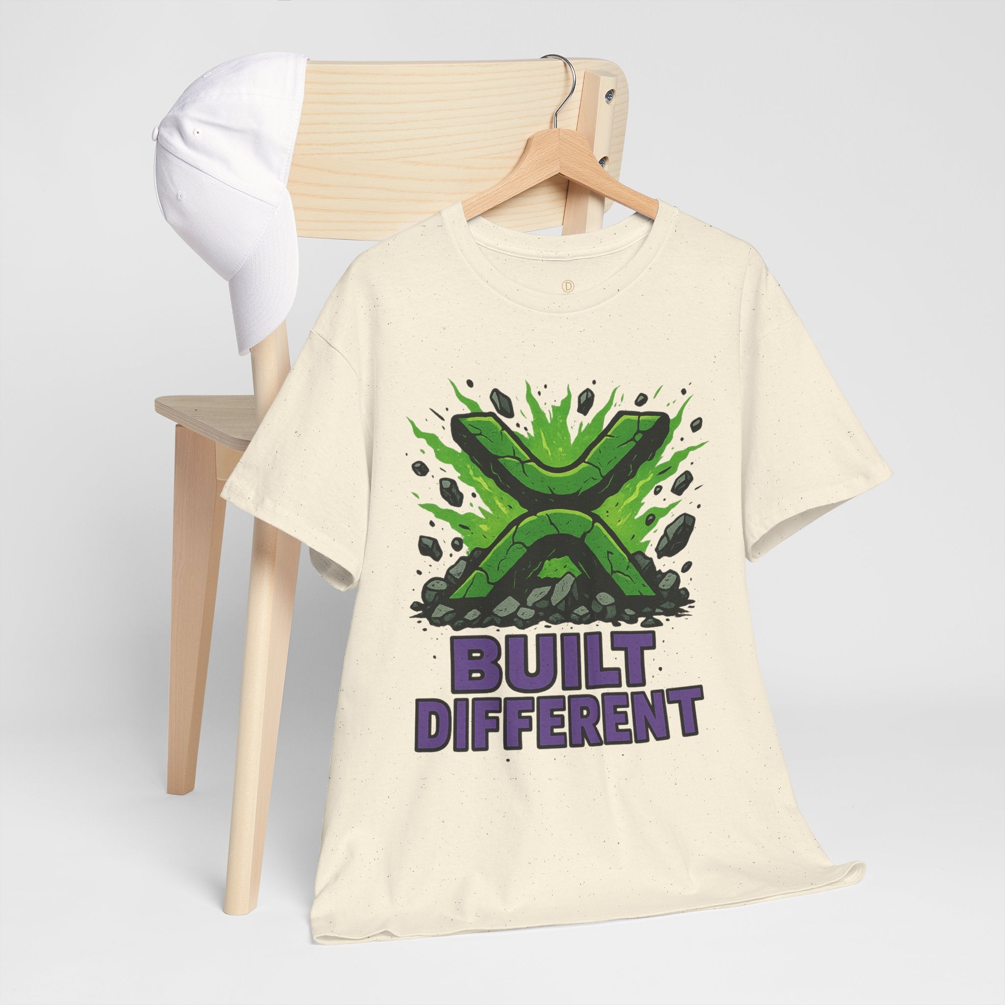 Built Different T-Shirt — Green Gamer Logo Tee