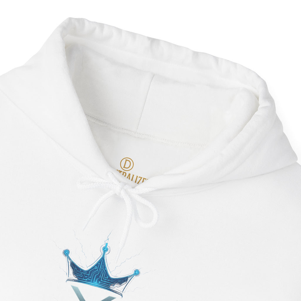 Liquidity King Hoodie — Blue Crown Logo Pullover