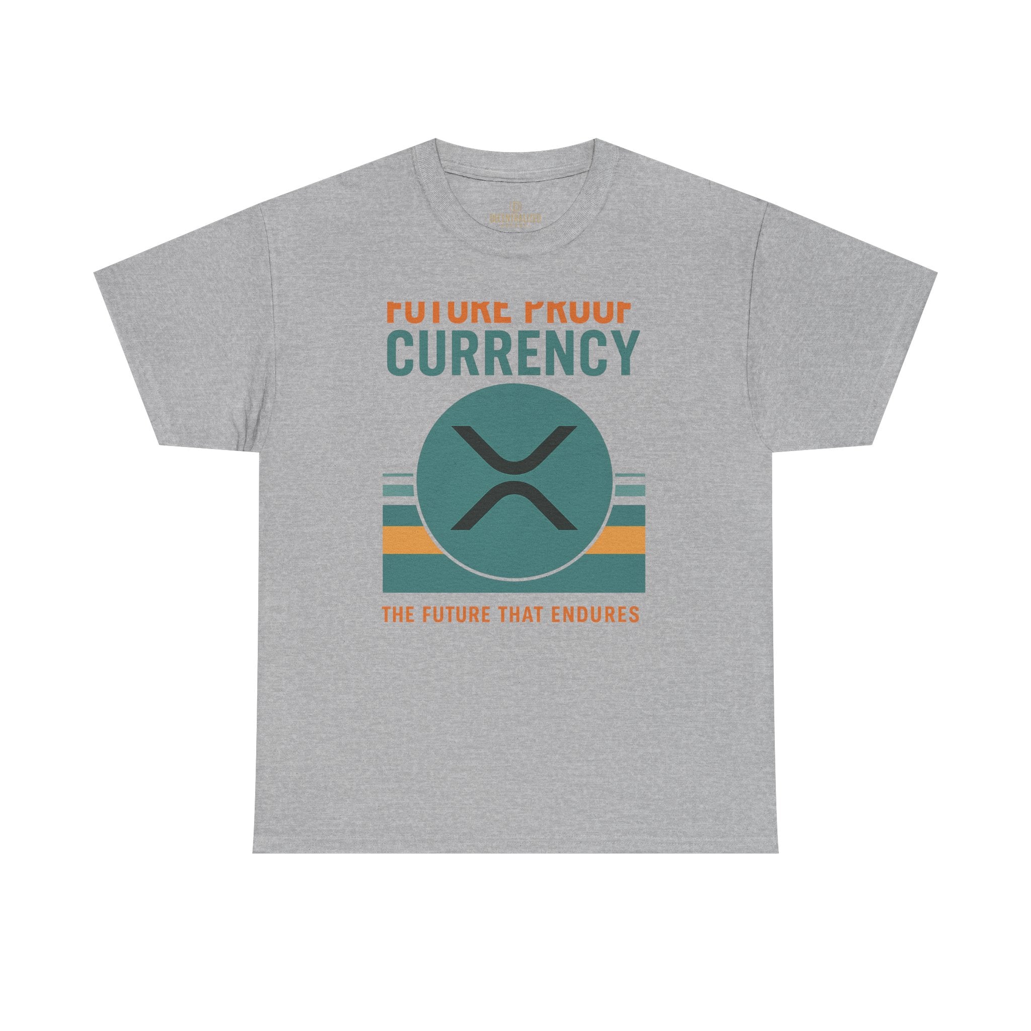 RIPPLE XRP 'Future Proof Currency' Graphic Tee — Crypto Retro Logo Shirt