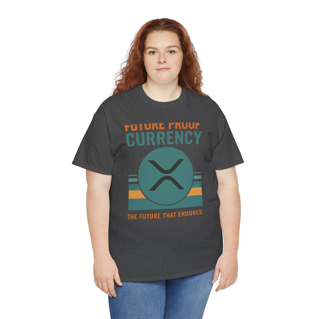 RIPPLE XRP 'Future Proof Currency' Graphic Tee — Crypto Retro Logo Shirt