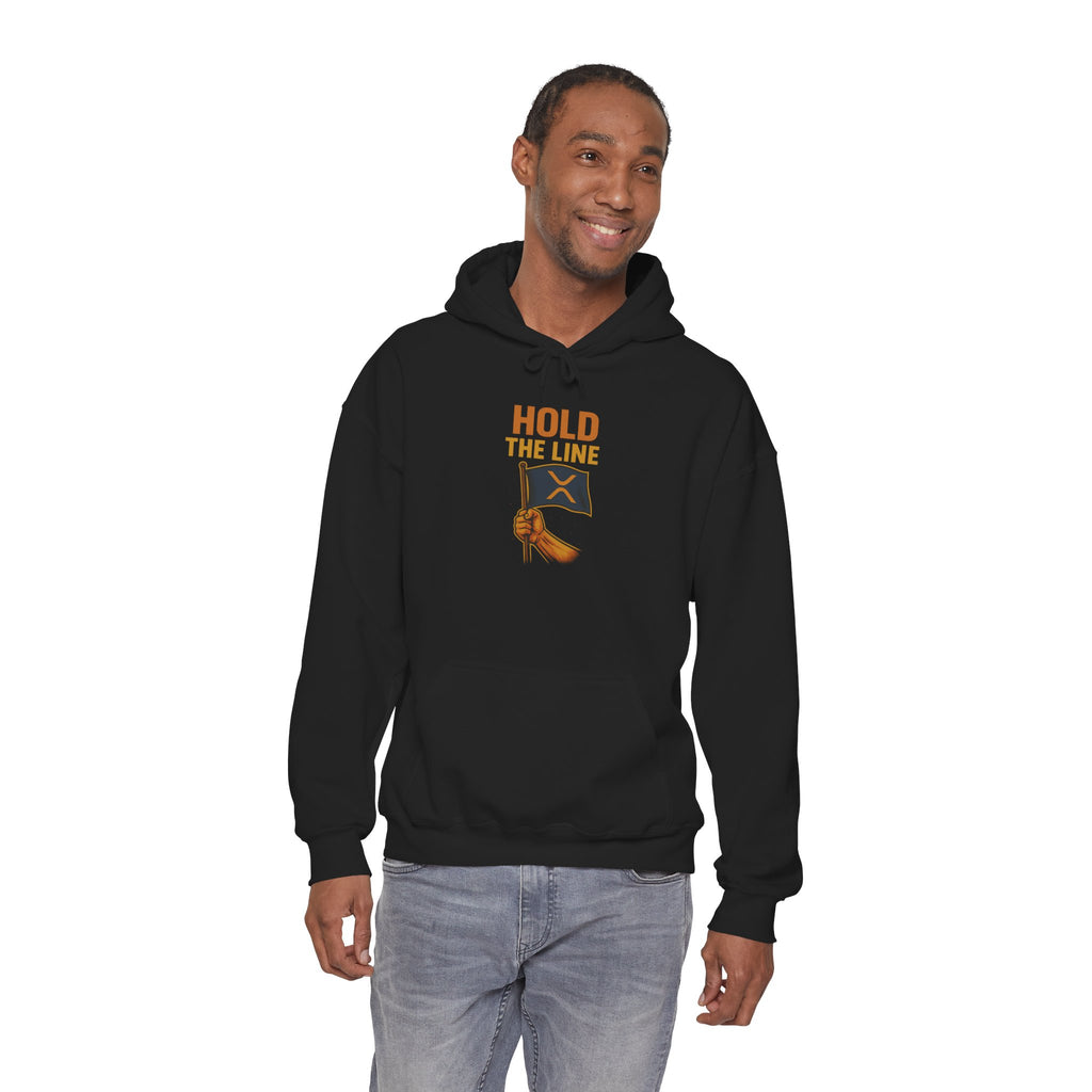 Hold The Line Hoodie — Flag & Fist Graphic Pullover