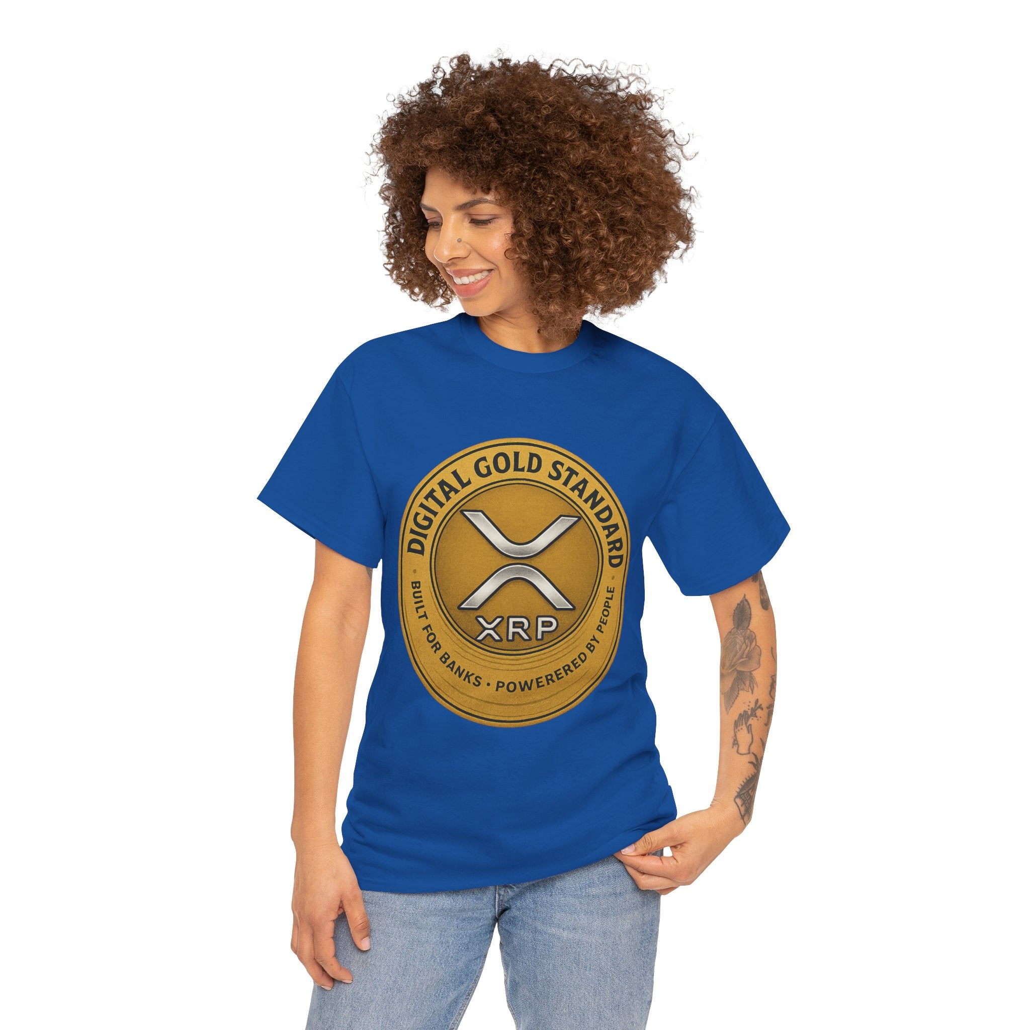 XRP Digital Gold Tee – Cryptocurrency Logo Shirt