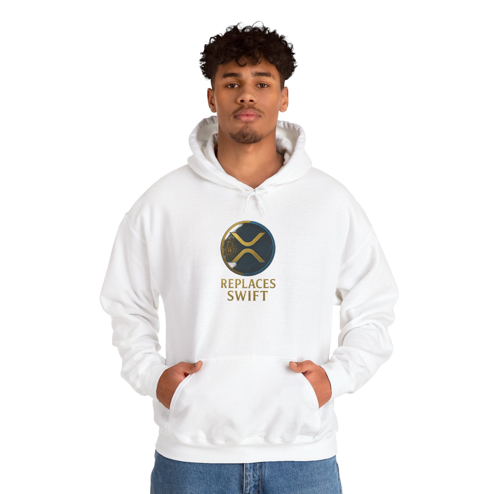 Crypto Logo Hoodie — "Replaces Swift" Ripples Design