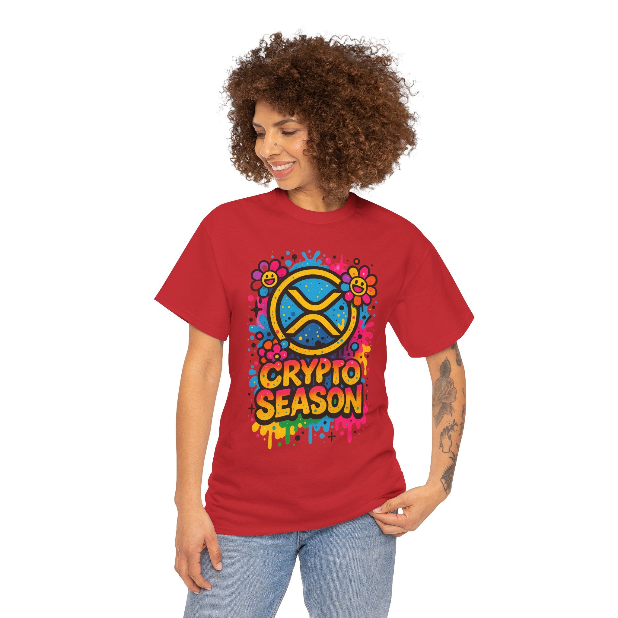 Crypto Season T-Shirt — Colorful Ripple XRP Logo Tee
