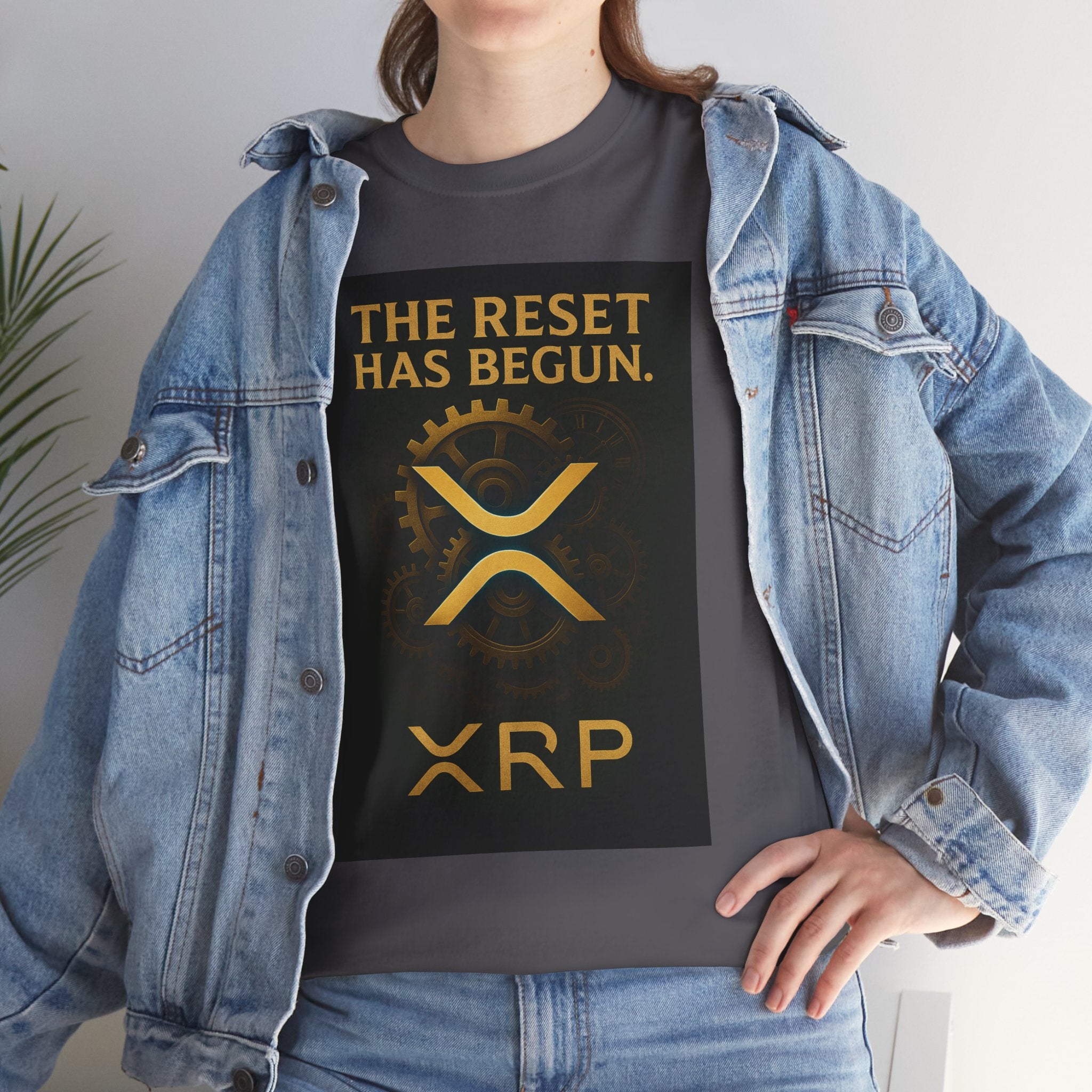 XRP Crypto Tee — "The Reset Has Begun" Bitcoin Alternative Shirt