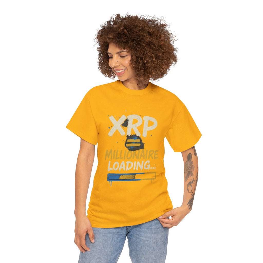 XRP Millionaire Loading T-Shirt — Crypto Investor Progress Tee