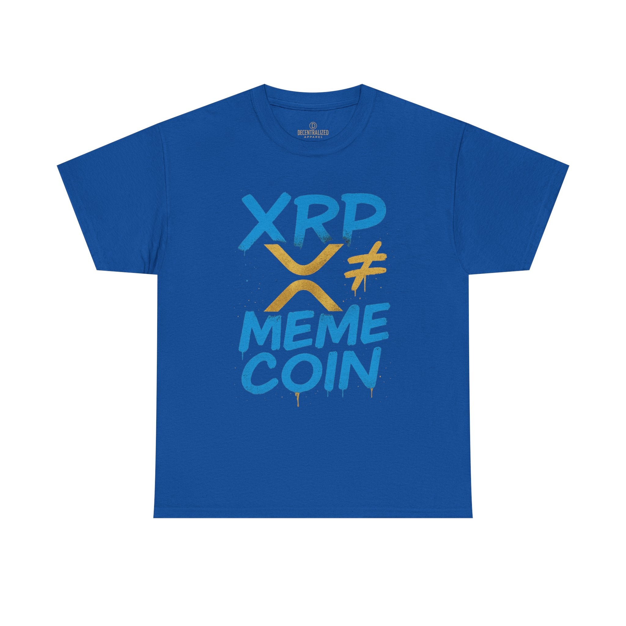 XRP ≠ Meme Coin T‑Shirt — Crypto Advocate Graphic Tee