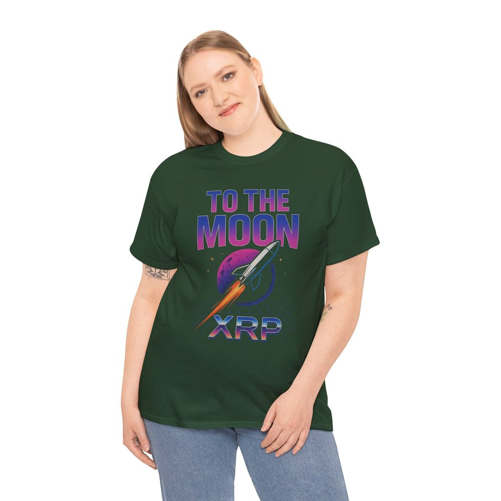 XRP 'To The Moon' T-Shirt — Crypto Investor Rocket Tee