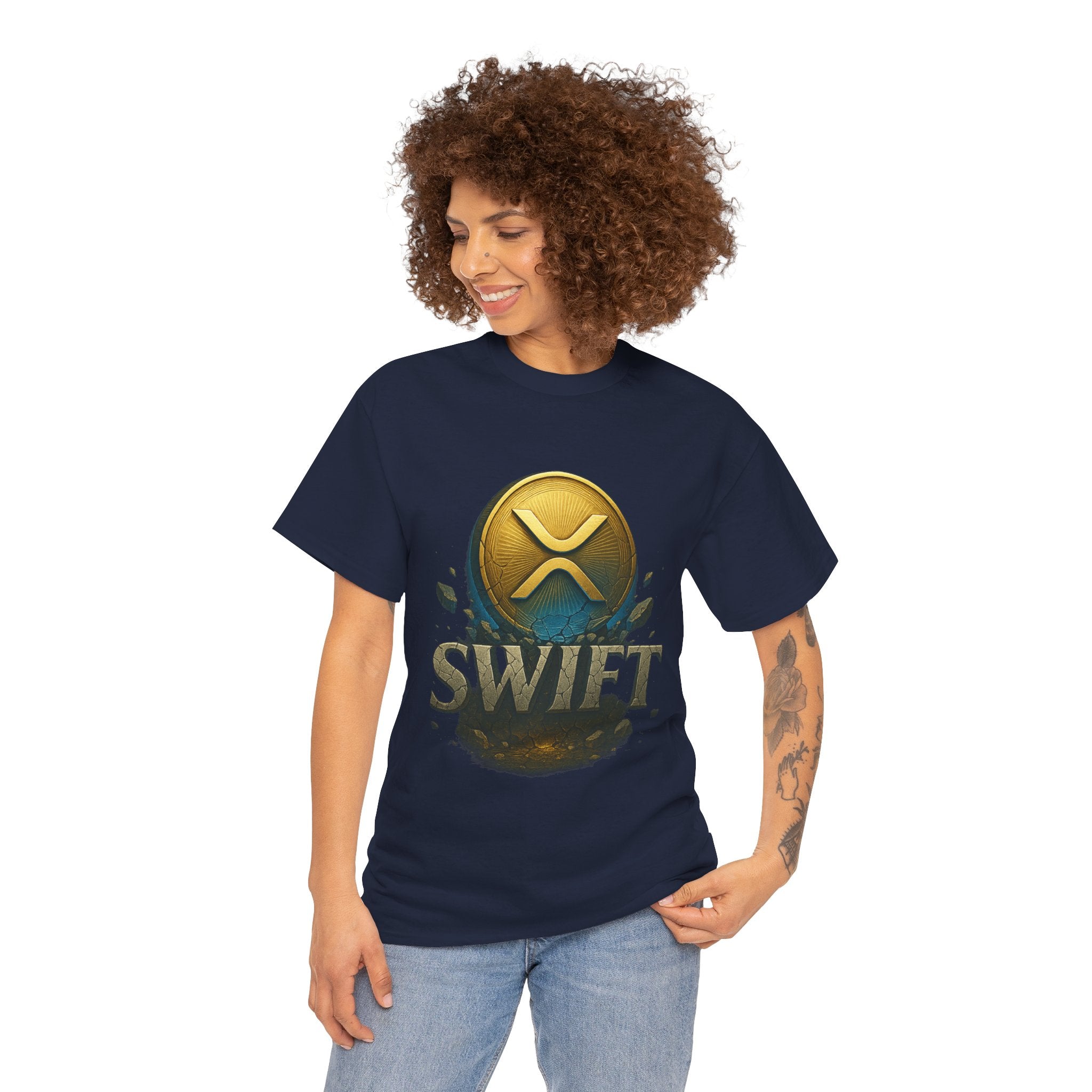 XRP Swift Cryptocurrency T‑Shirt — Ripple Coin Logo Graphic Tee
