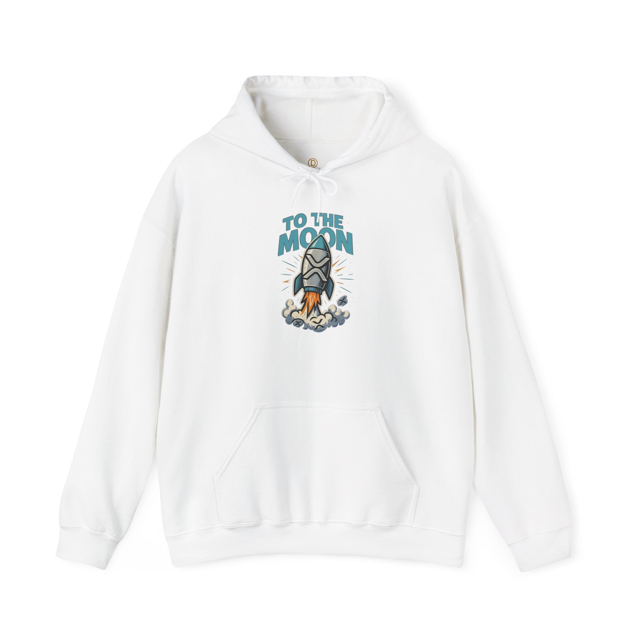 Hoodie — 'To The Moon' Rocket Graphic Pullover