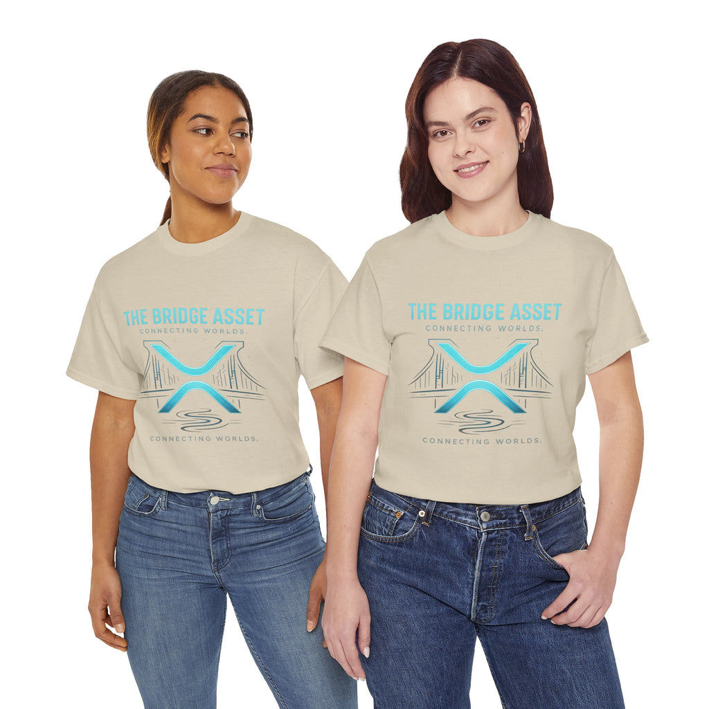 The Bridge Asset Tee – 'Connecting Worlds' Crypto Ripple X Logo T-Shirt