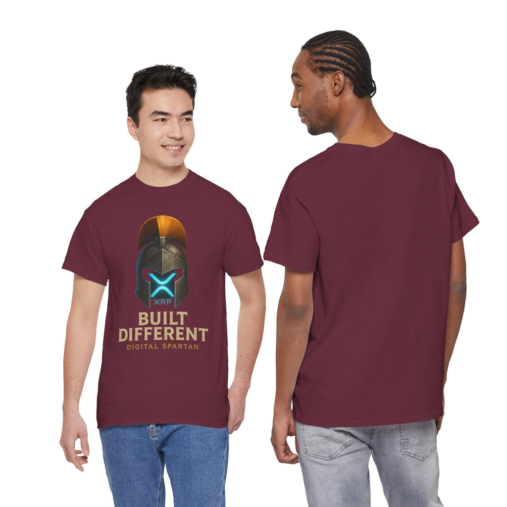 Built Different Spartan Tee — Digital Spartan XRP Crypto T-Shirt