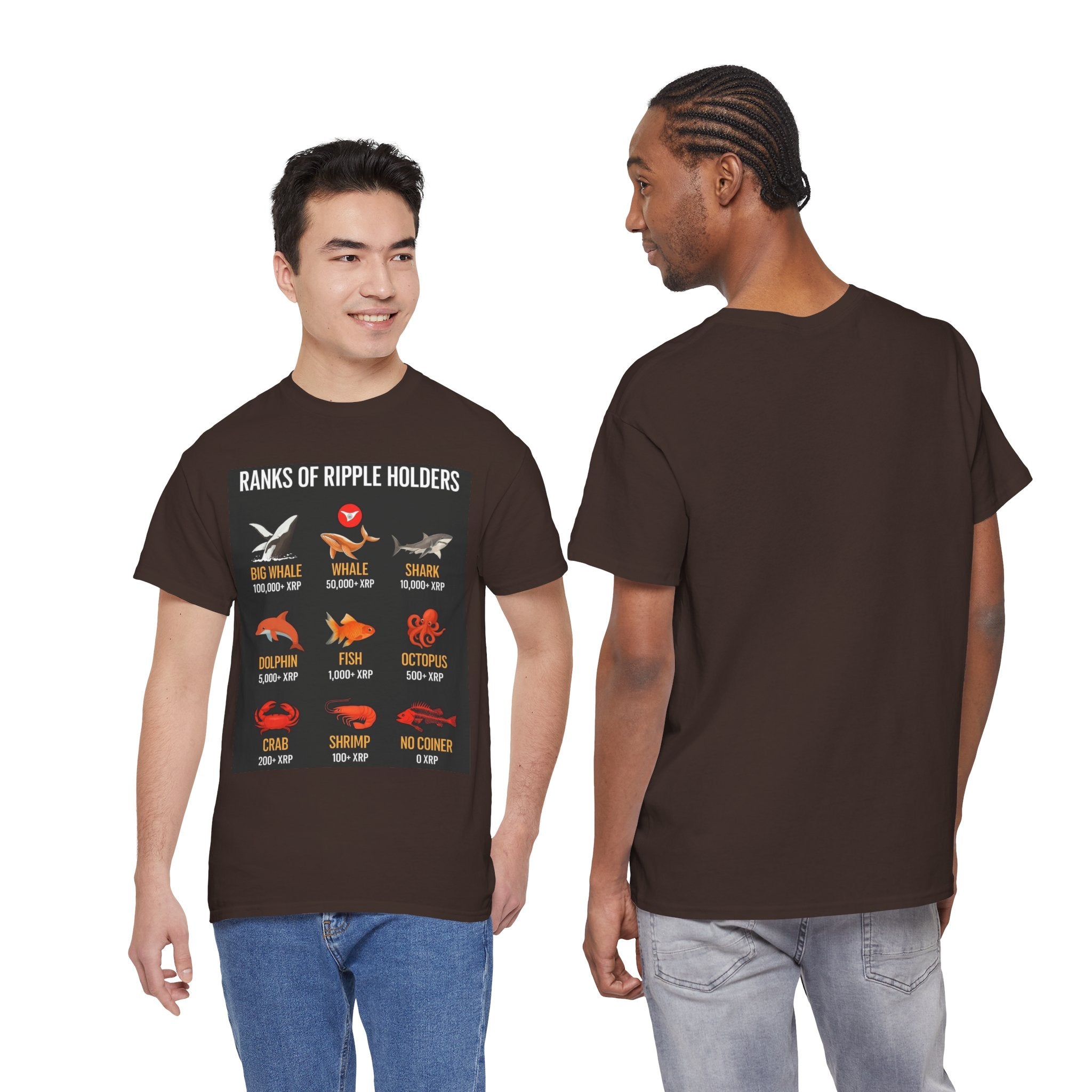 Crypto Ranks T-Shirt – "Ranks of Ripple Holders" Illustrated Guide