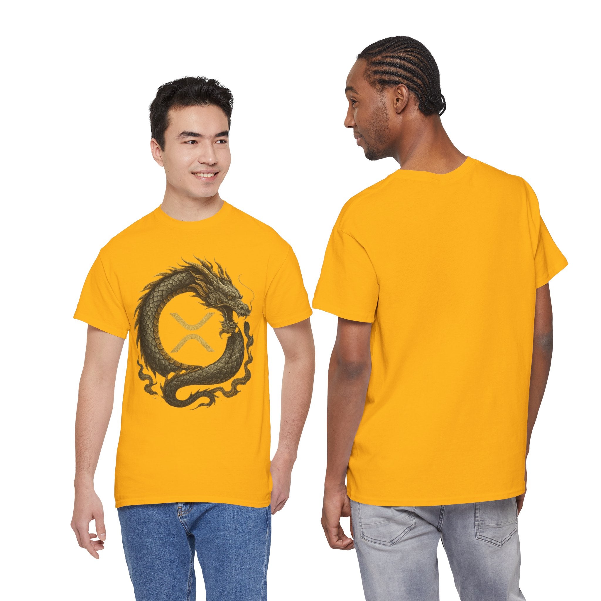 Dragon XRP Logo T-Shirt — Crypto XRP Circle Dragon Graphic Tee