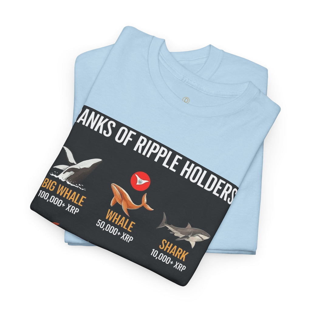 Crypto Ranks T-Shirt – "Ranks of Ripple Holders" Illustrated Guide