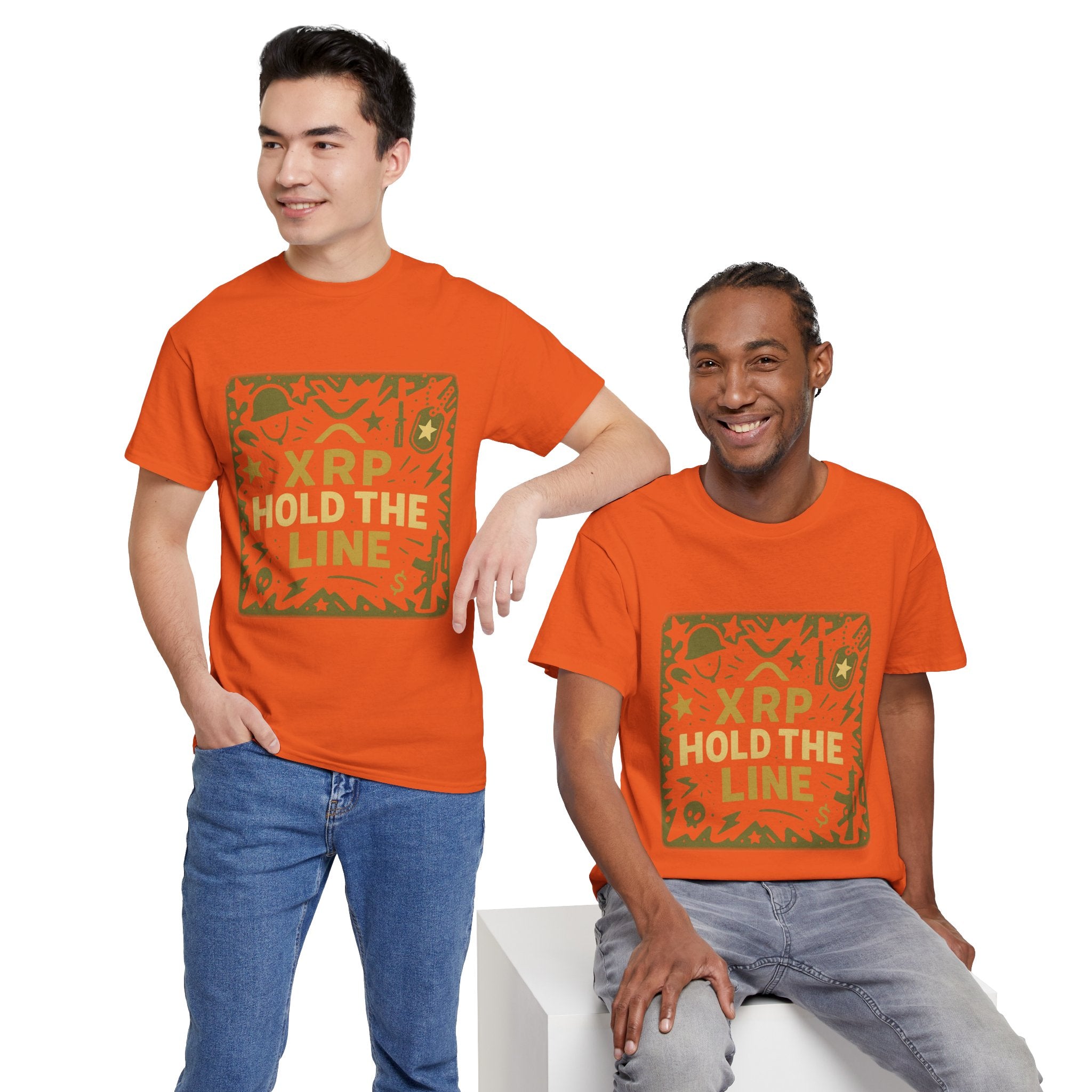T-Shirt — XRP Hold The Line Crypto Graphic Tee