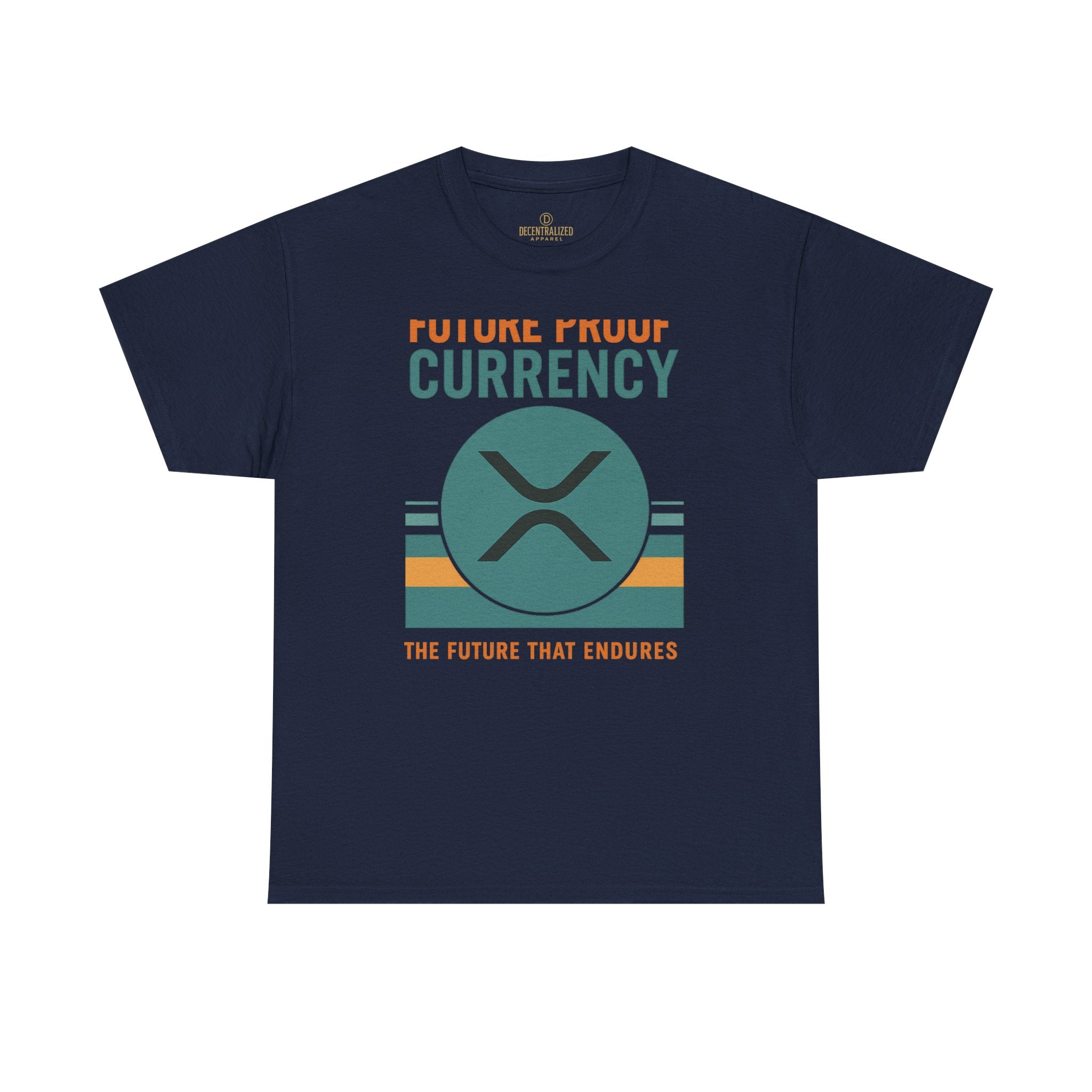 RIPPLE XRP 'Future Proof Currency' Graphic Tee — Crypto Retro Logo Shirt
