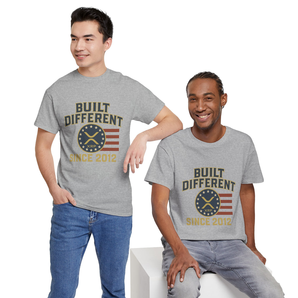 Built Different Since 2012 T-Shirt — American Flag Vintage Crew Tee