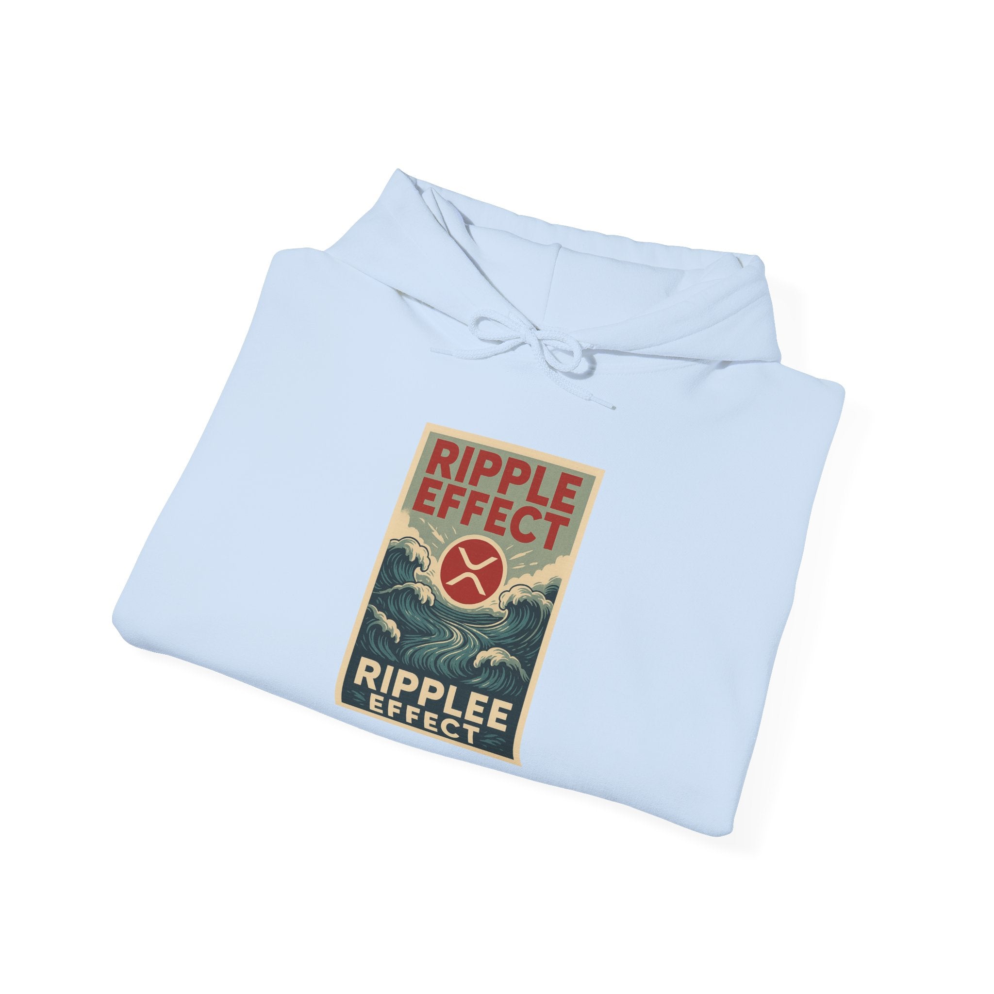 Ripple Effect Hoodie – Vintage Ocean Wave Graphic Hooded Sweatshirt